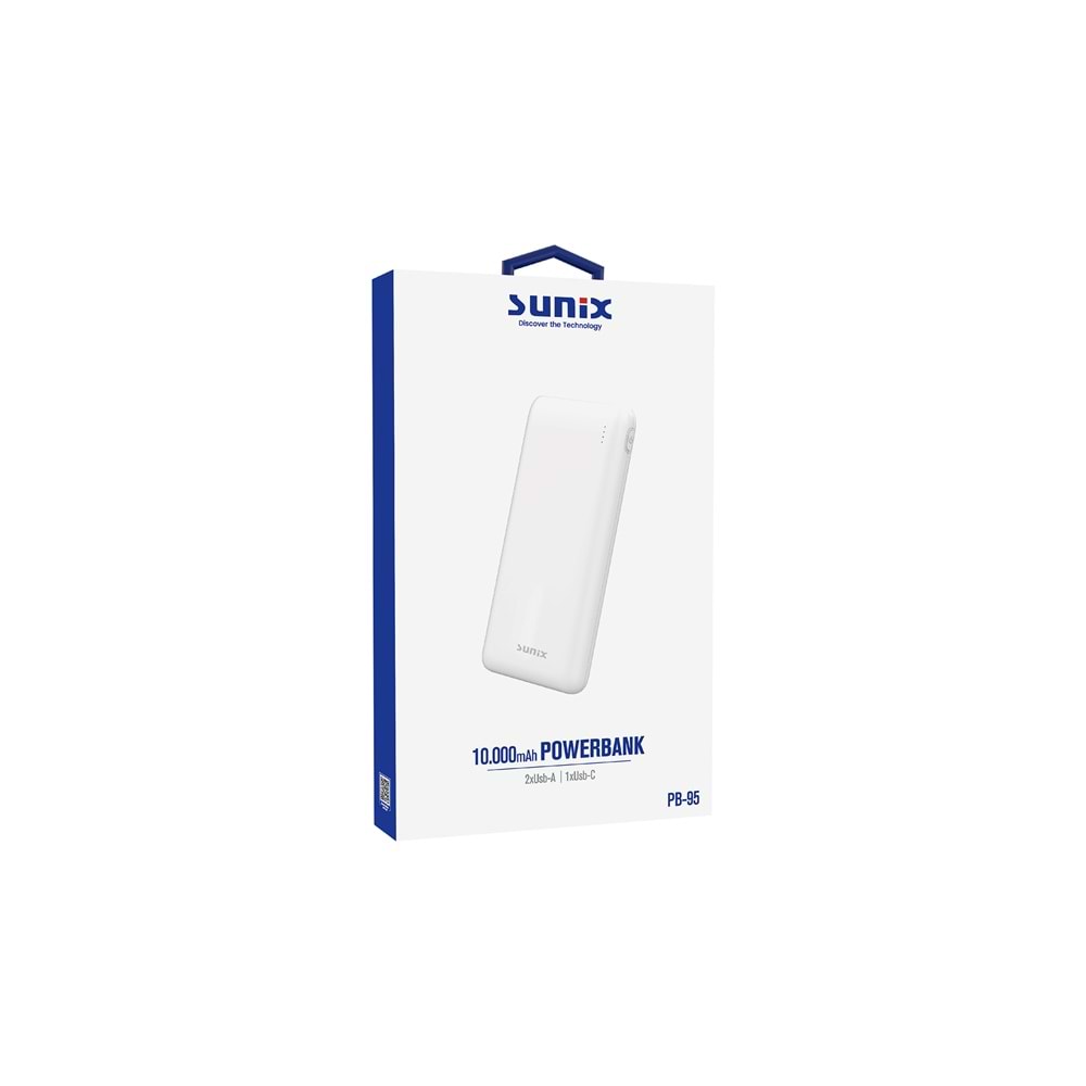 PB95 / 10.000 mAh Powerbank - Beyaz