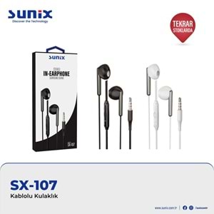 SX107 Kulak İçi Kulaklık - Beyaz