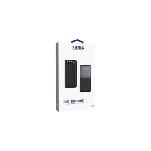 PB49 Powerbank 12.000 Mah Siyah