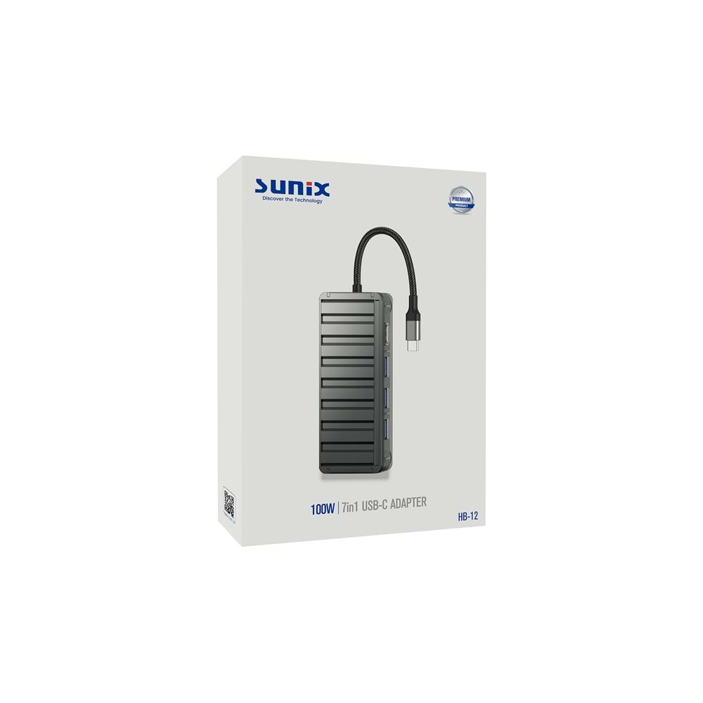 HB12 100W 7in1 Usb-C Hub