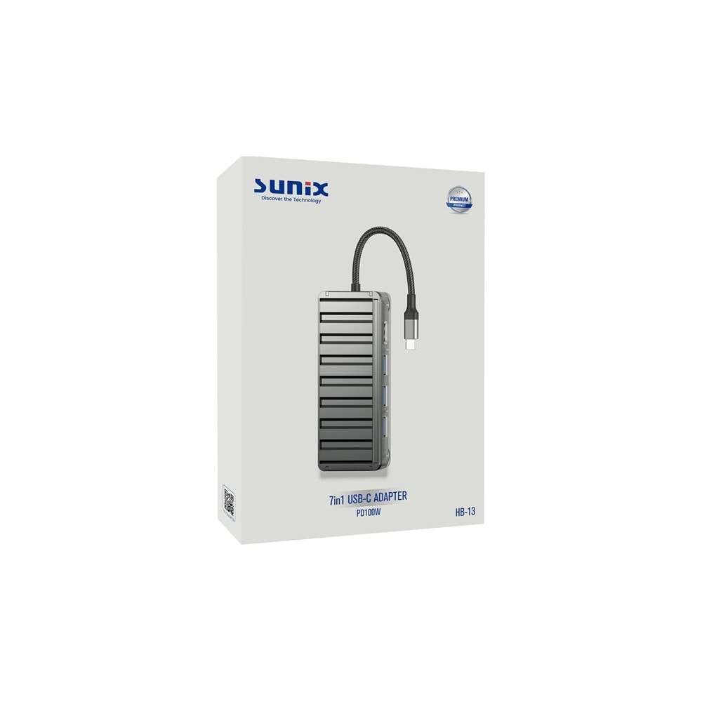 HB13 100W 7in1 Usb-C Hub