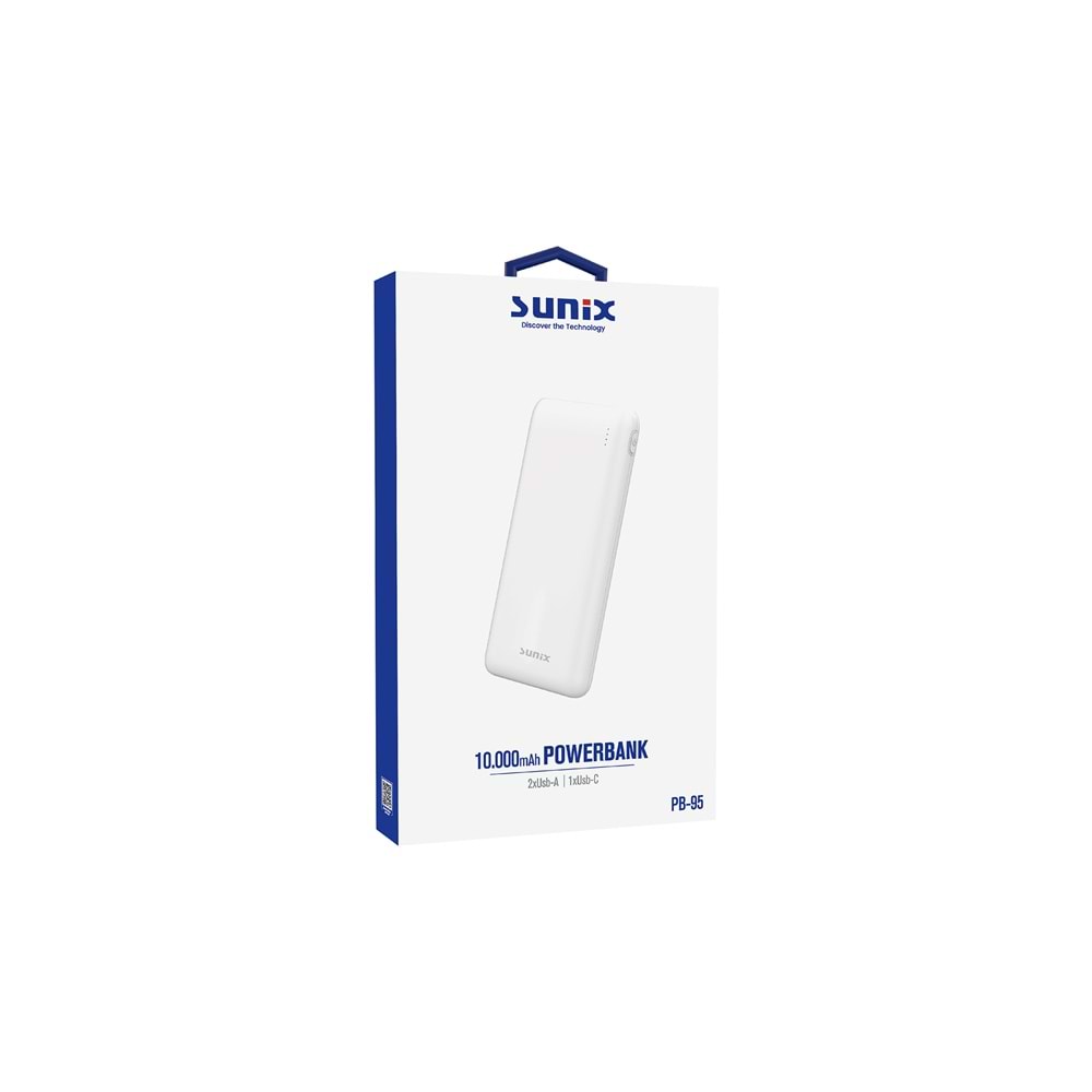 PB95 / 10.000 mAh Powerbank - Beyaz
