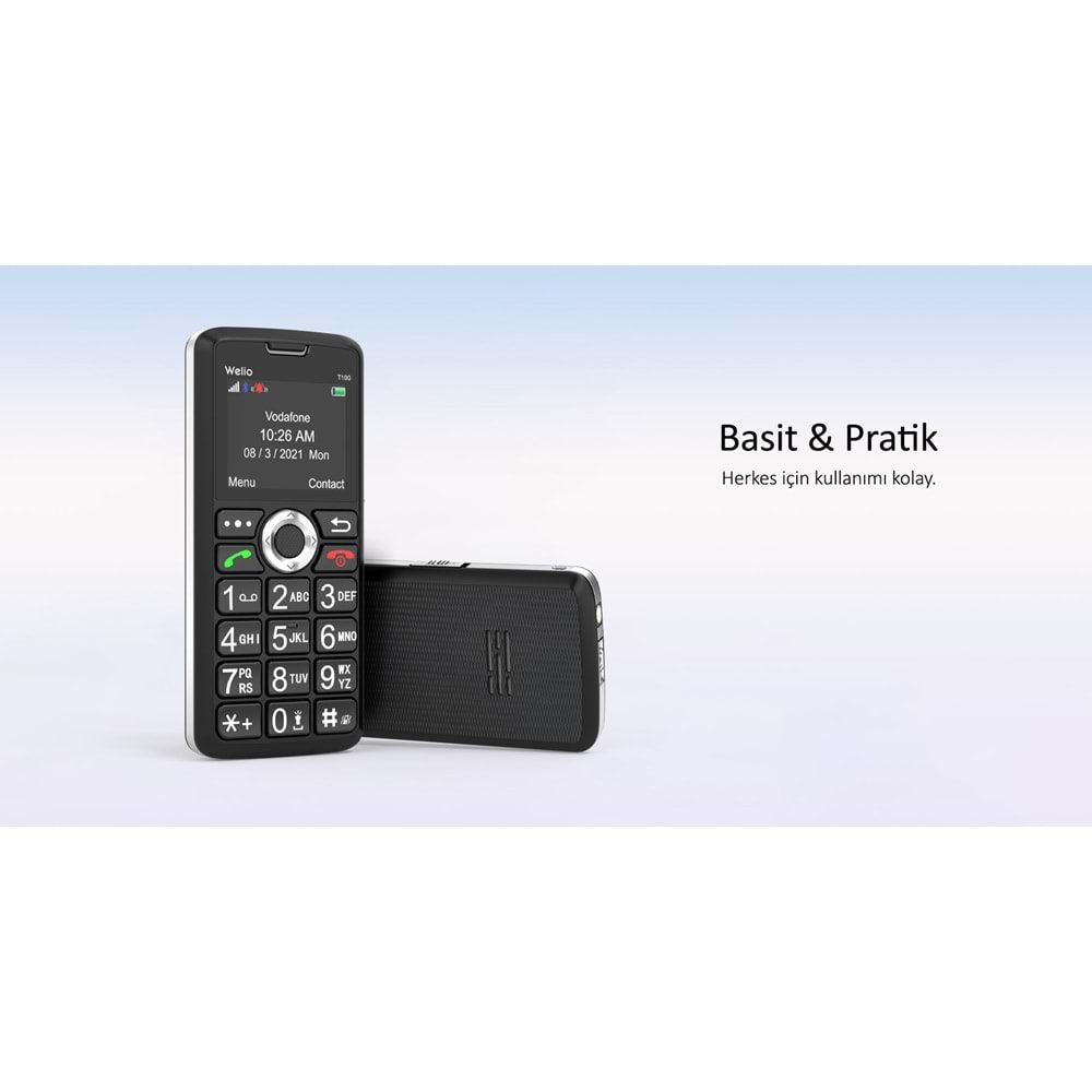 WELİO WKEY T100 KAMERASIZ TELEFON