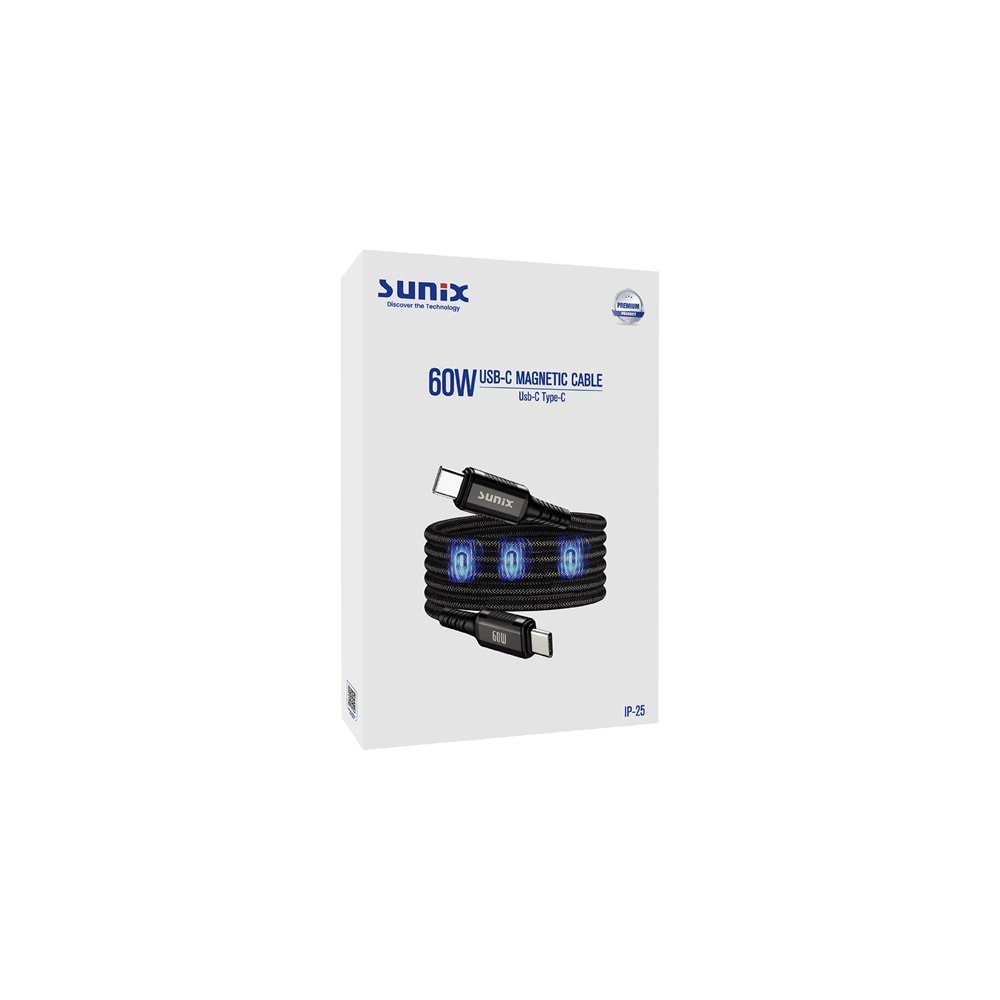 İP25 TYPE-C MAGNETİC 60W KABLO