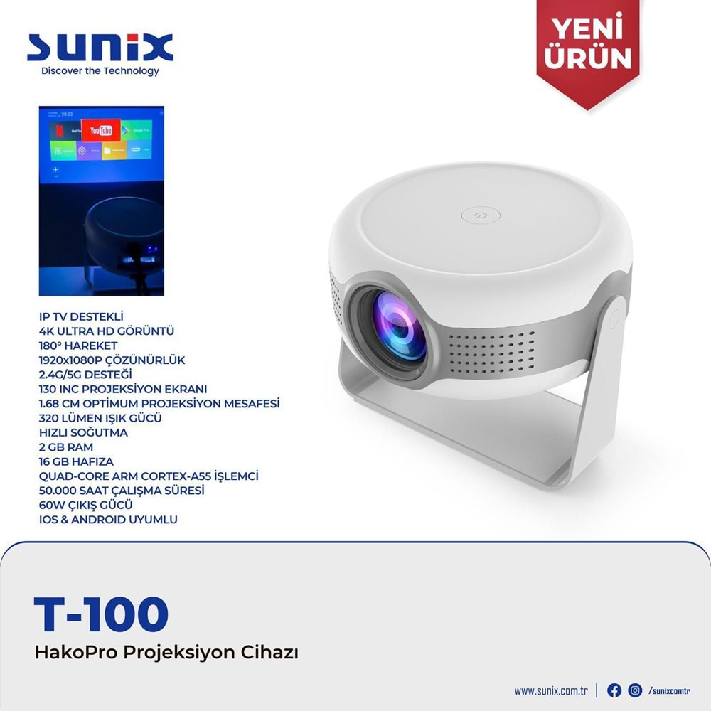 T100 HakoPro Projeksiyon