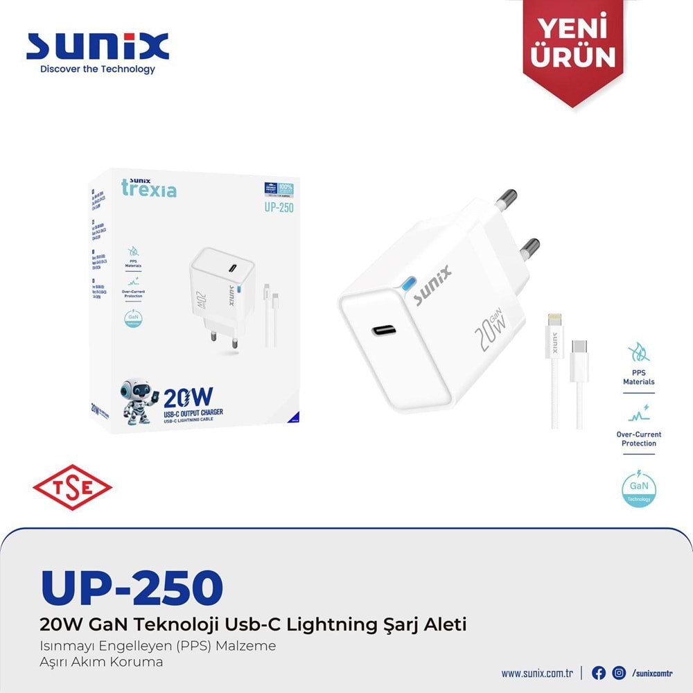 UP250 20W İPHONE ŞARJ